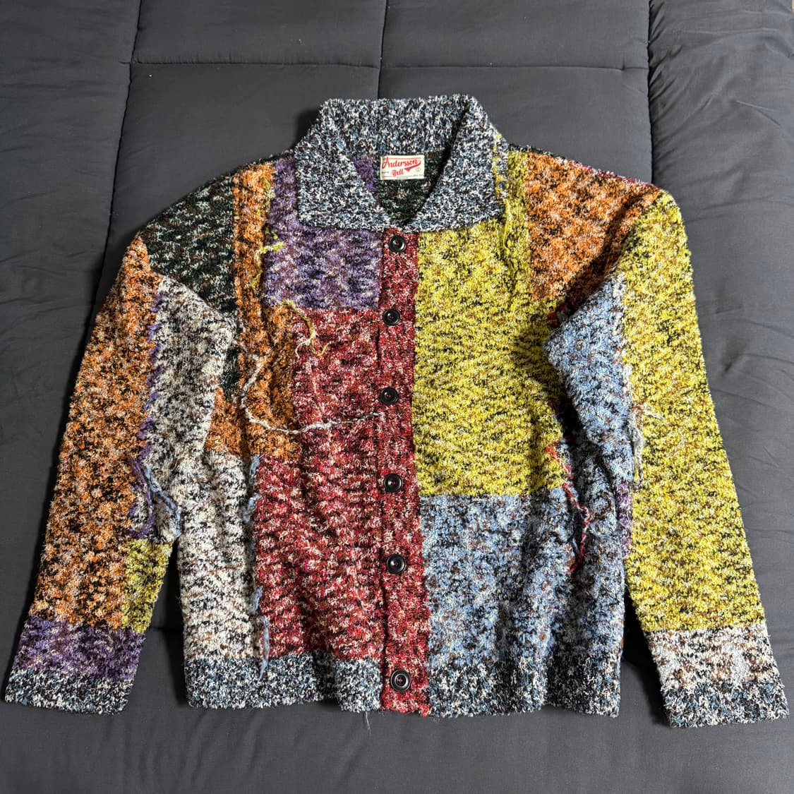 L) 앤더슨벨 크로이돈 패치워크 가디건 상품이미지2