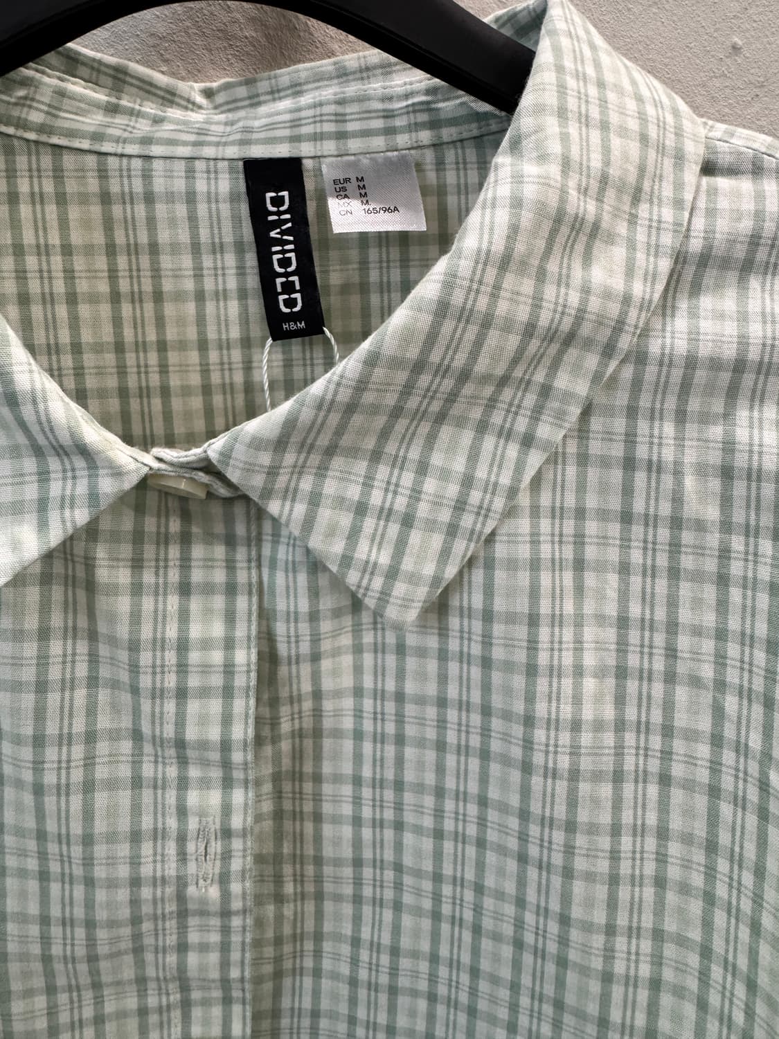 H&M 체크 크롭셔츠 상품이미지2