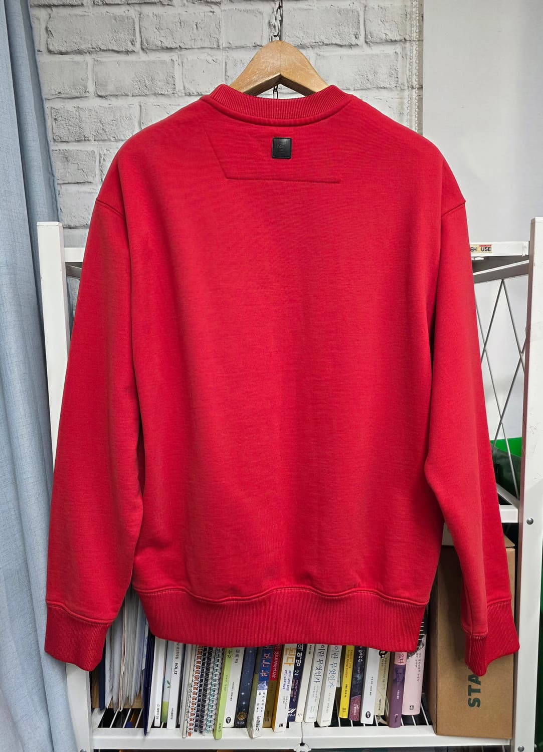 솔리드옴므 남성 맨투맨 L 100 루즈핏 라운드넥 스웻셔츠 MM16 상품이미지6