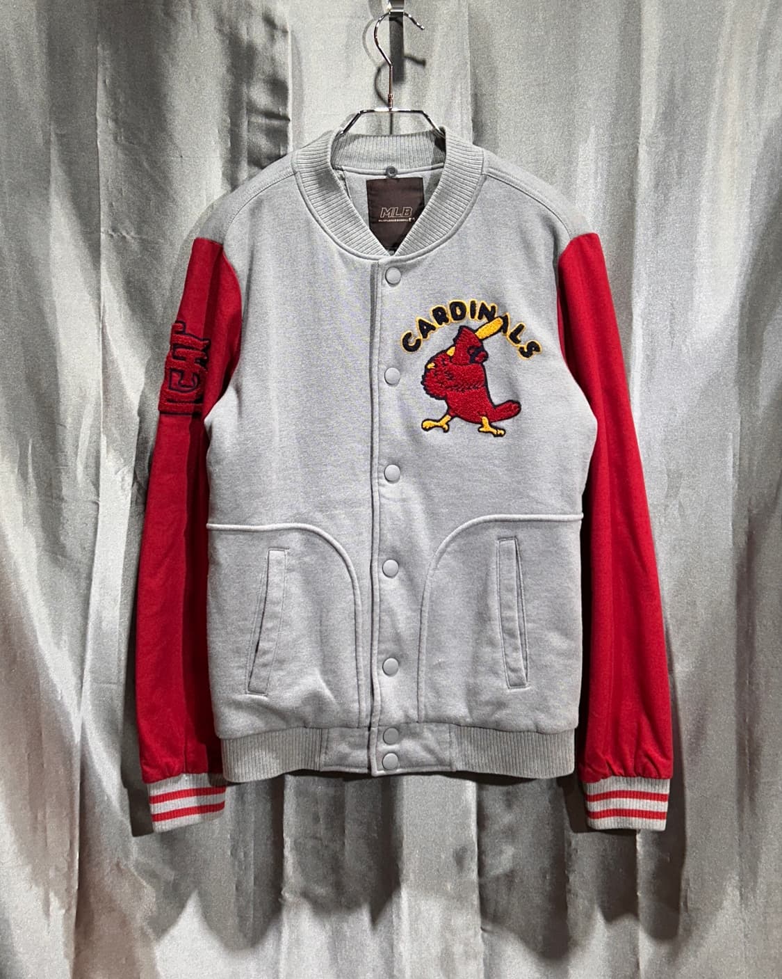 M MLB 세인트루이스 카디널스 레드 배색 바시티 자켓 상품이미지2