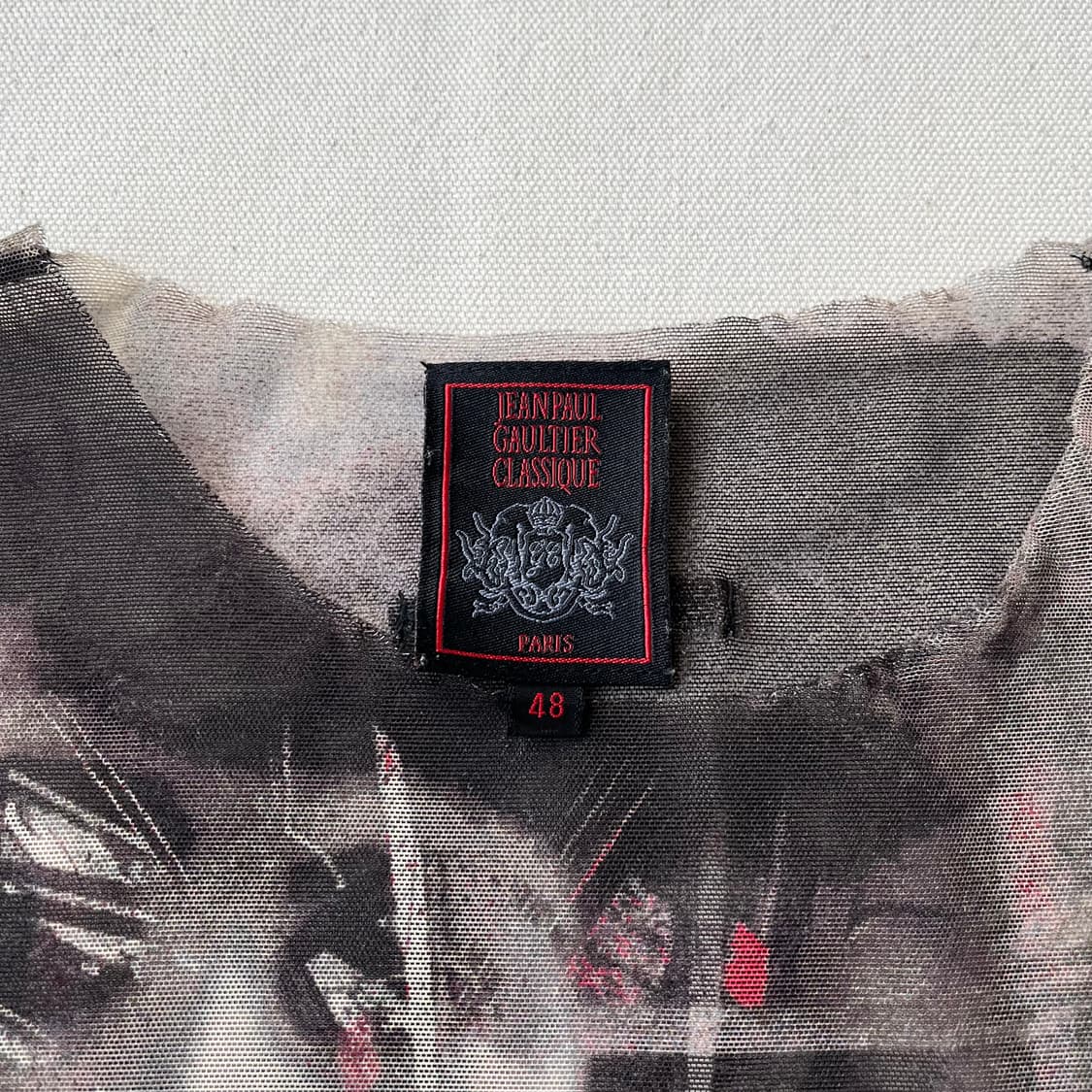 장 폴 고티에 로즈 포트레이트 메쉬 탑 상품이미지4