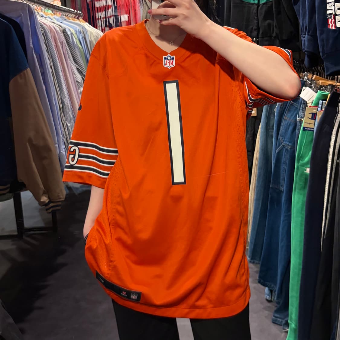 [IM] NFL Nike 시카고베어스 FIELDS NO.1 져지 오렌지 상품이미지2
