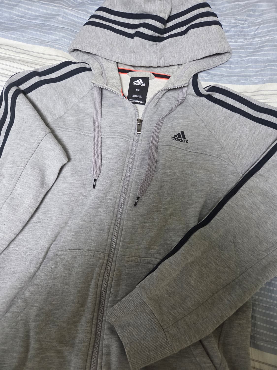 아디다스 그레이후드집업 상품이미지1