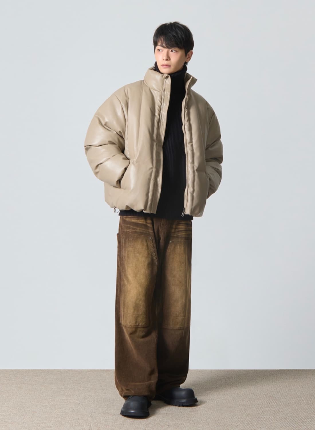 드미트리 가죽 푸퍼 패딩 3사이즈(105-110) 새상품 상품이미지2