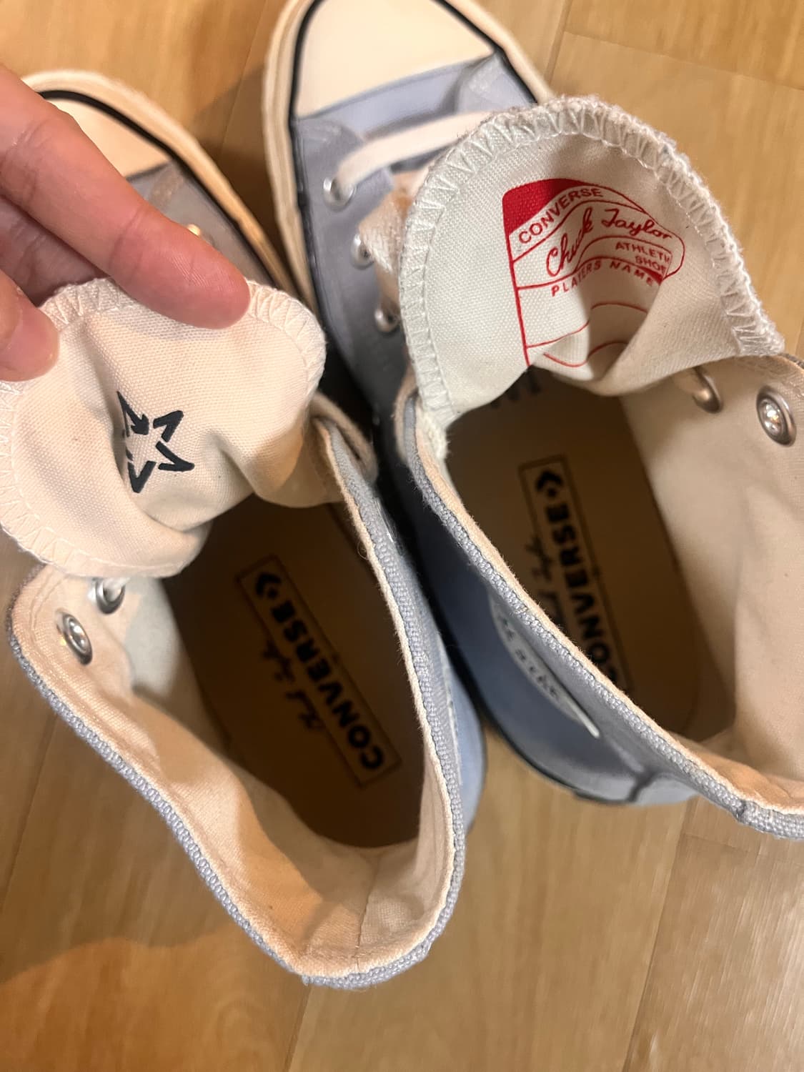 컨버스 척 70 하이 라이트 블루 색상 스니커즈 상품이미지7