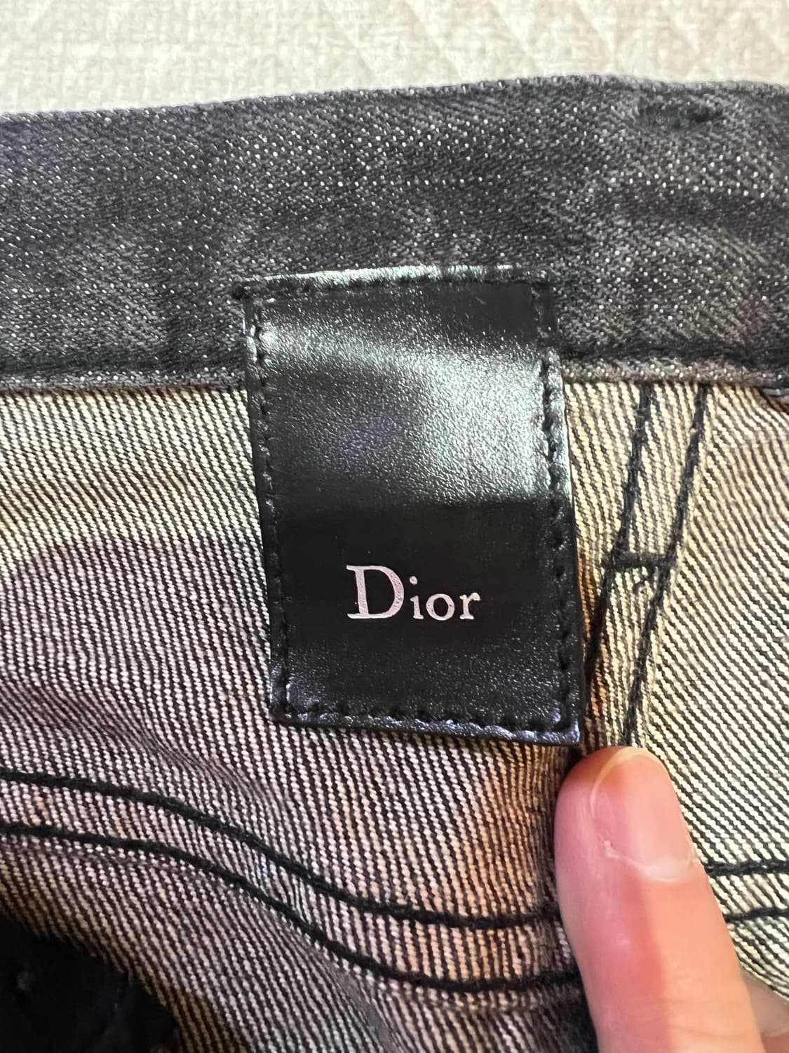 디올옴므 / 에디진 블랙 흑청 데님 팬츠 / 28 상품이미지3