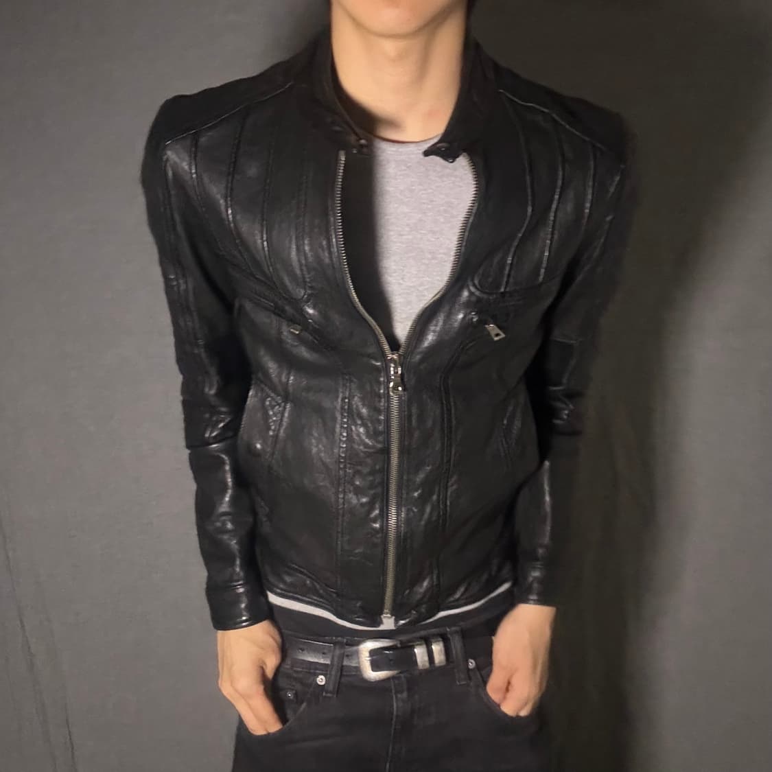 ltaly lamb skin leather jacket 상품이미지5