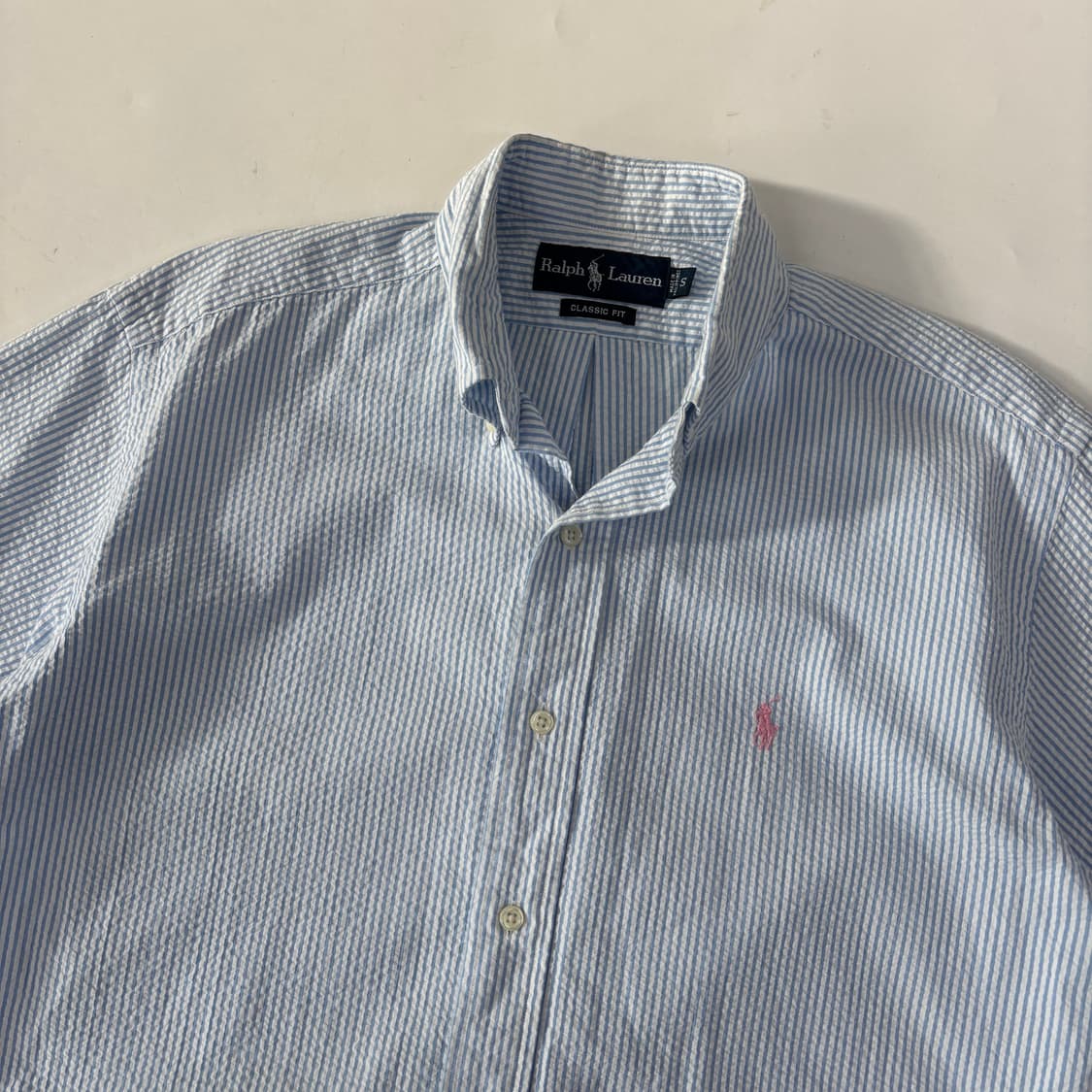 폴로 씨어써커 반팔 셔츠  상품이미지4