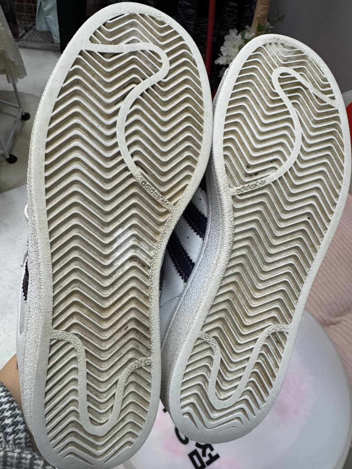 adidas 아디다스 삼선 스니커즈 (화이트,블루,레드) 상품이미지8