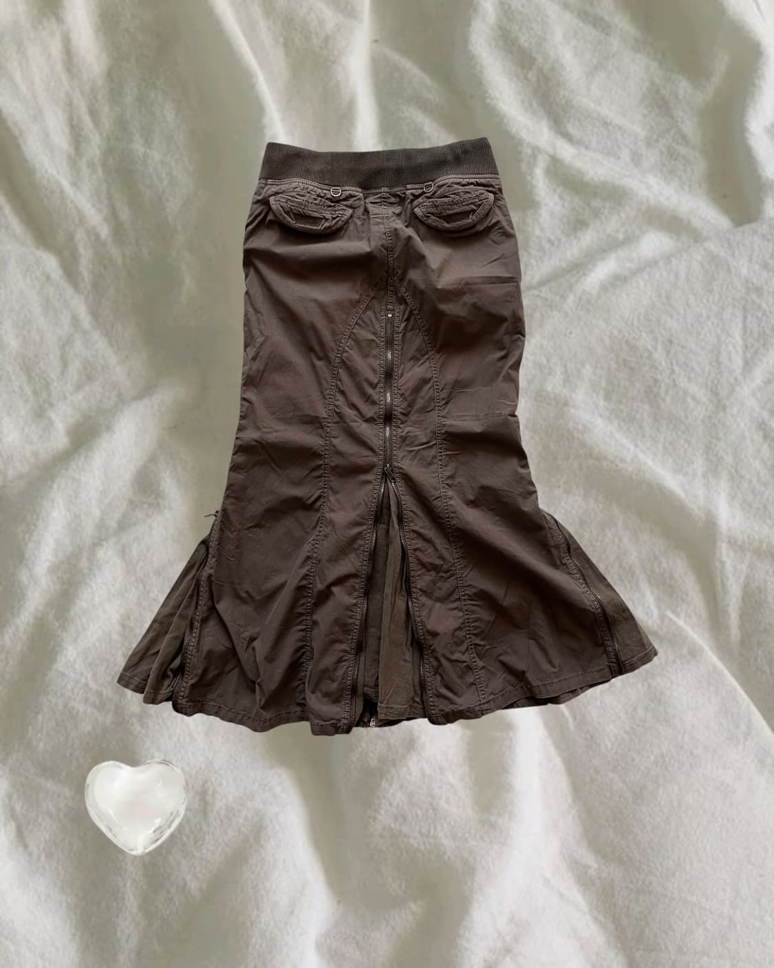 G.O.A . 고아 지퍼 롱스커트 상품이미지2