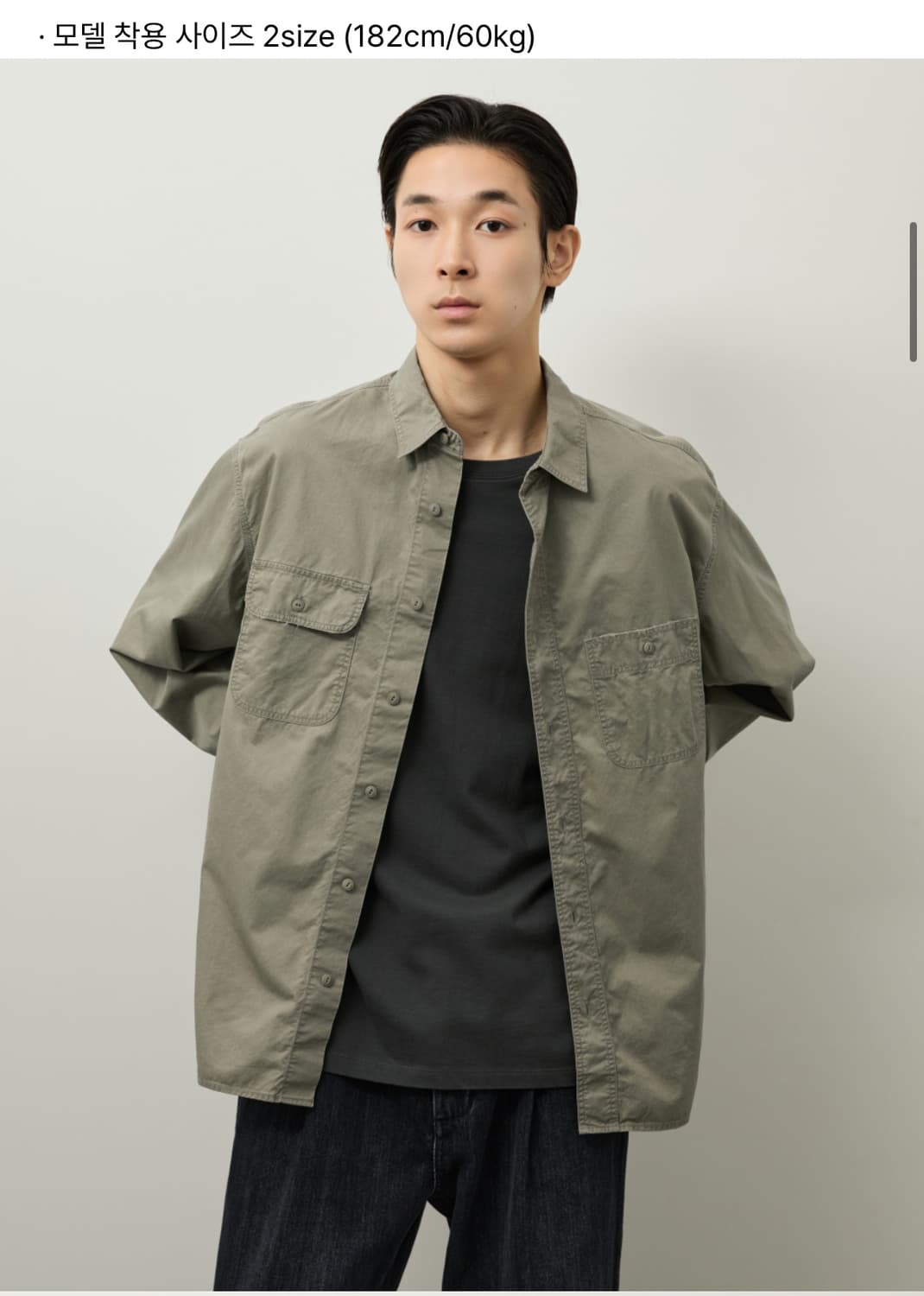 러프사이드 페인터 셔츠 더스티 올리브 3사이즈 상품이미지7
