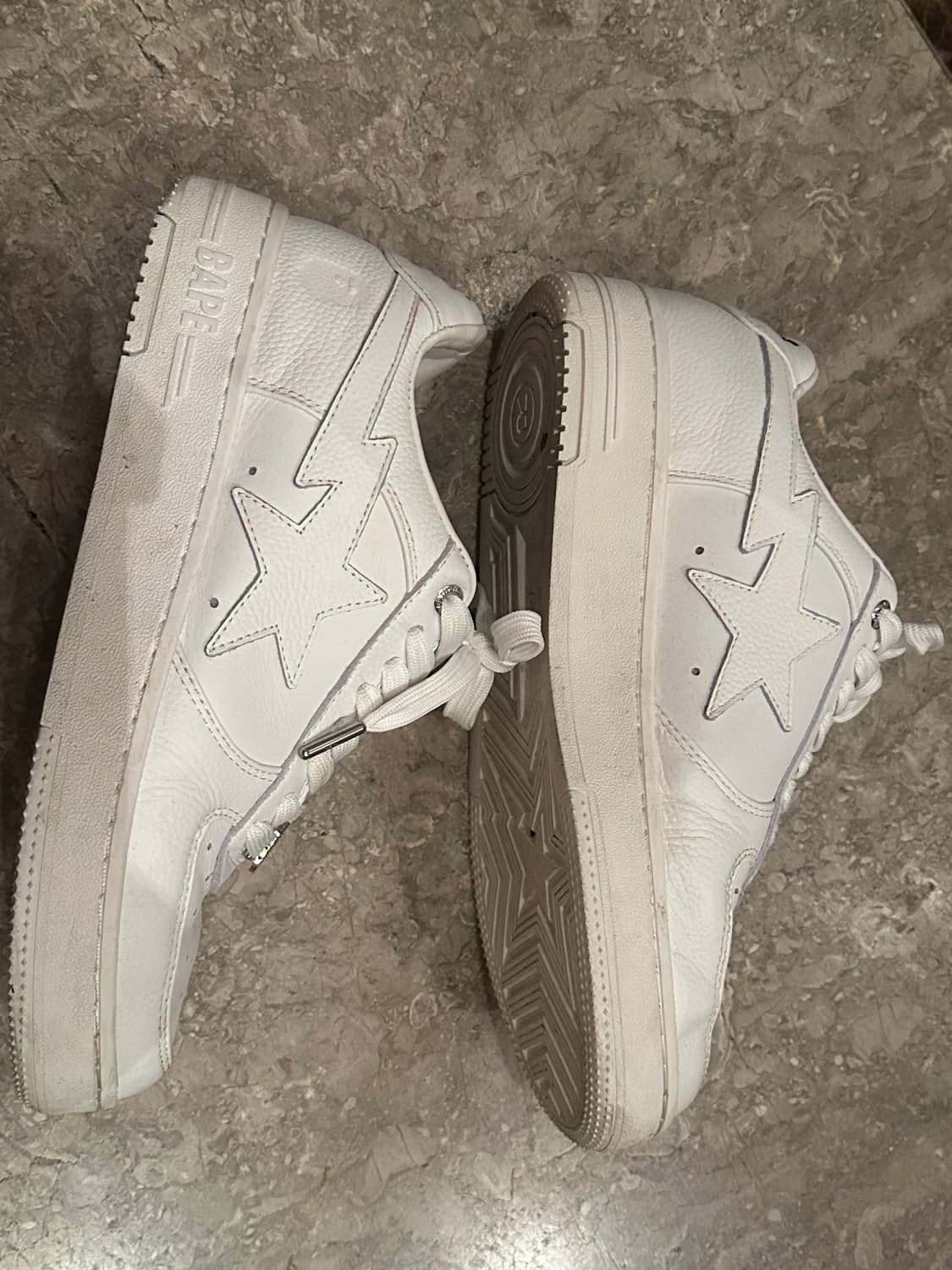 베이프 스타 로우 트리플 화이트 올흰 올화이트 상품이미지2