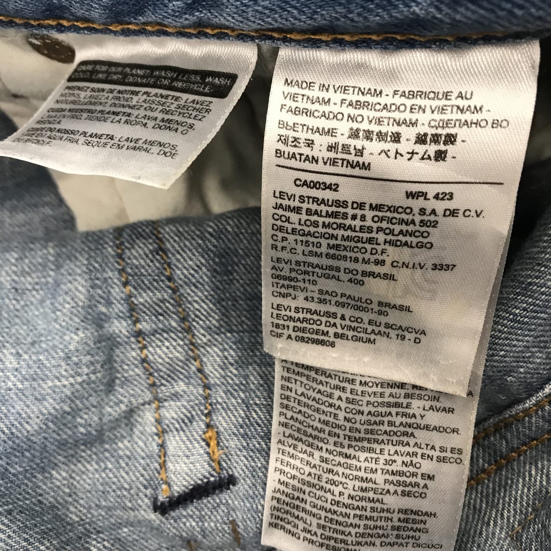 리바이스 511 워시드 데님 청바지 [32x32] 상품이미지5