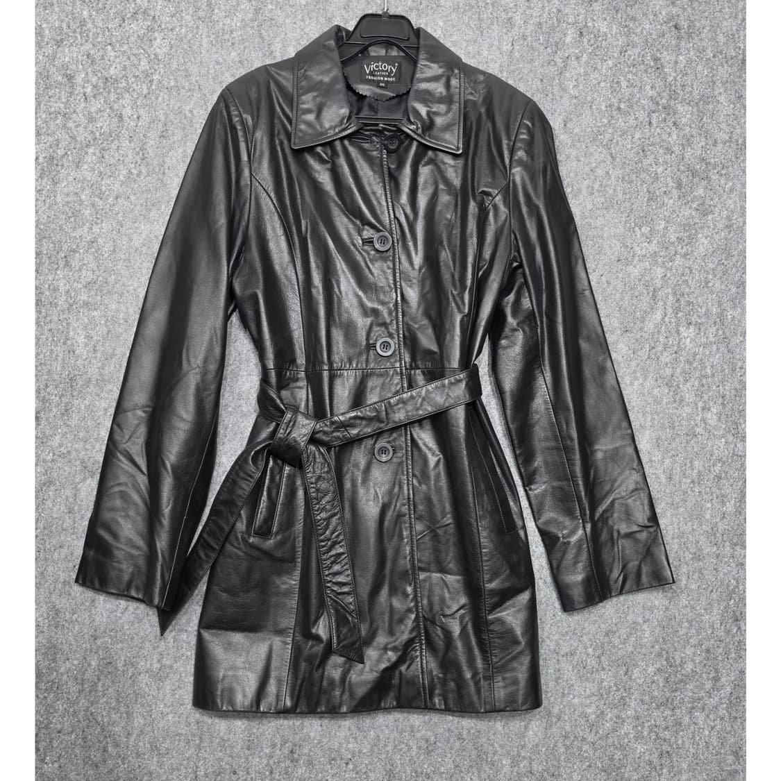 빈티지 벨트 양가죽 자켓 램스킨 코트 레더자켓 66 상품이미지1