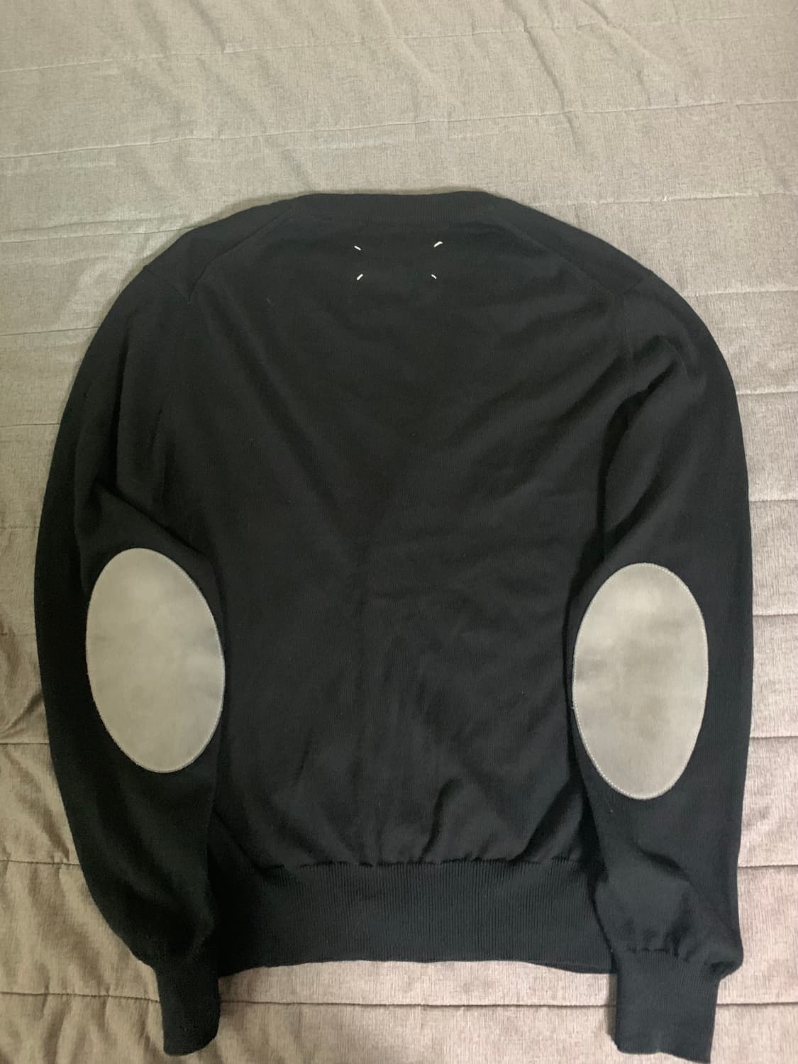 S)마르지엘라 엘보우 패치 가디건 블랙 상품이미지2