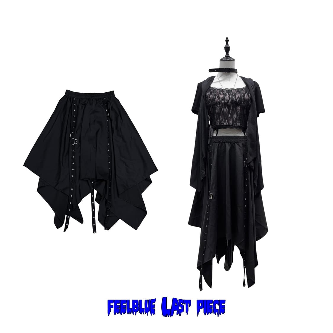 Asymmetrical Belted Midi Skirt 상품이미지7