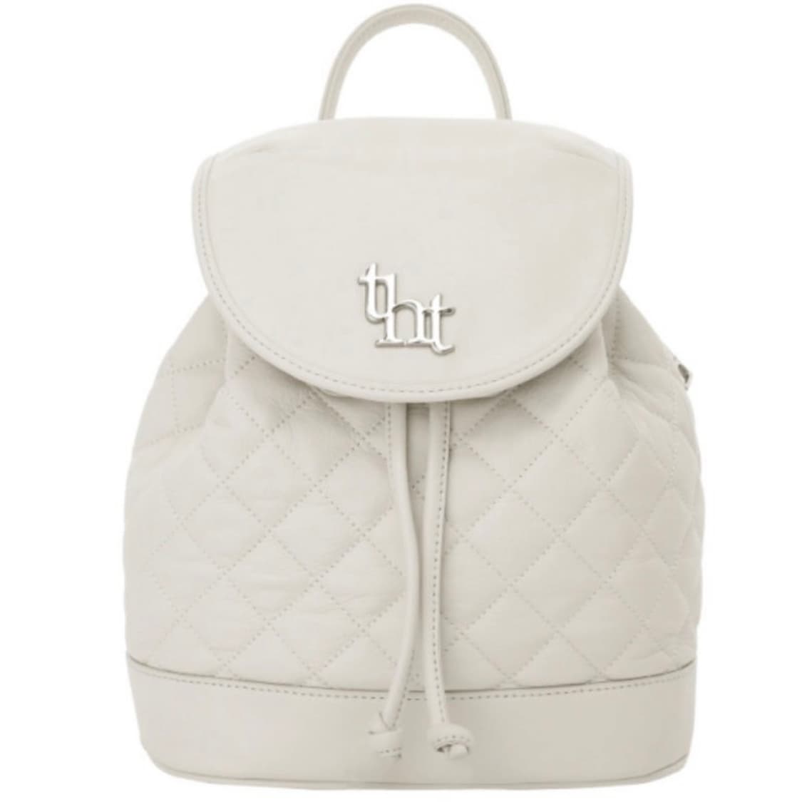 쓰리타임즈 아콘 퀼팅 백팩 아이보리 상품이미지1