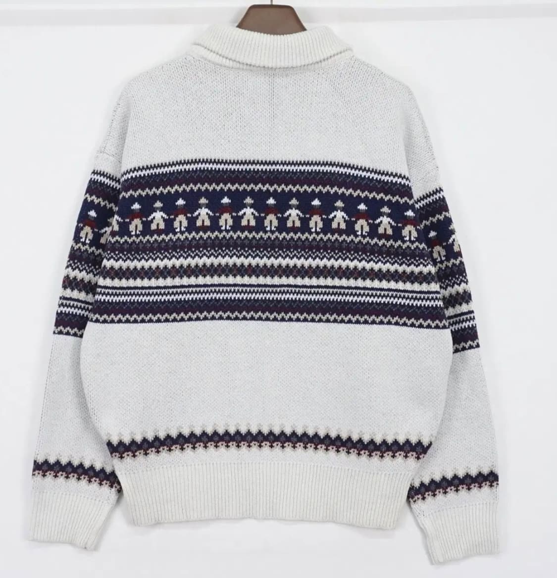 노메이드 노르딕 니트 반집업 코위찬 상품이미지2