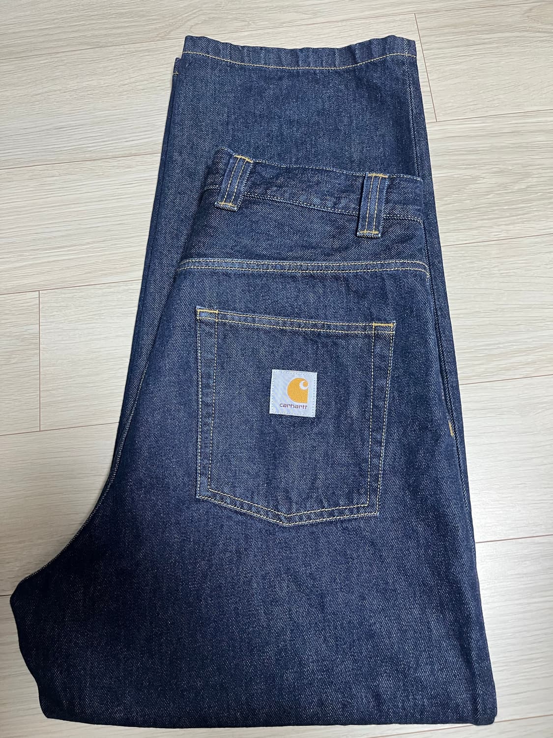 칼하트 브랜든 팬츠 스미스 블루 린스드 상품이미지4