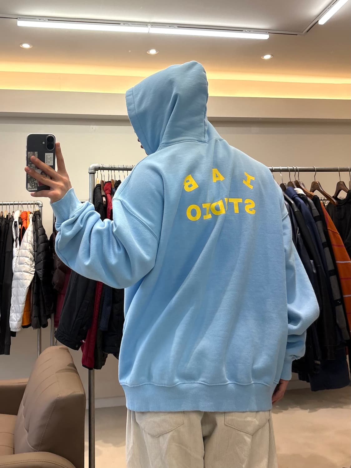 아이앱 스튜디오 후드 스카이블루 레몬 상품이미지8