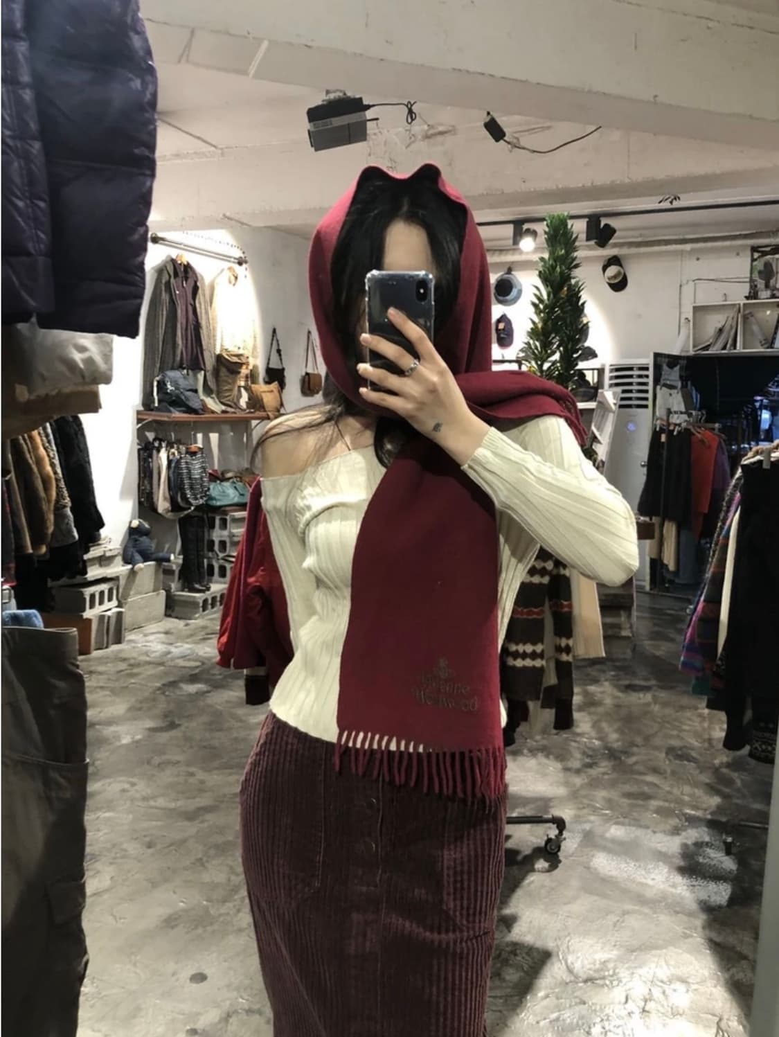 [8487]Vivienne Westwood wine muffler 상품이미지2