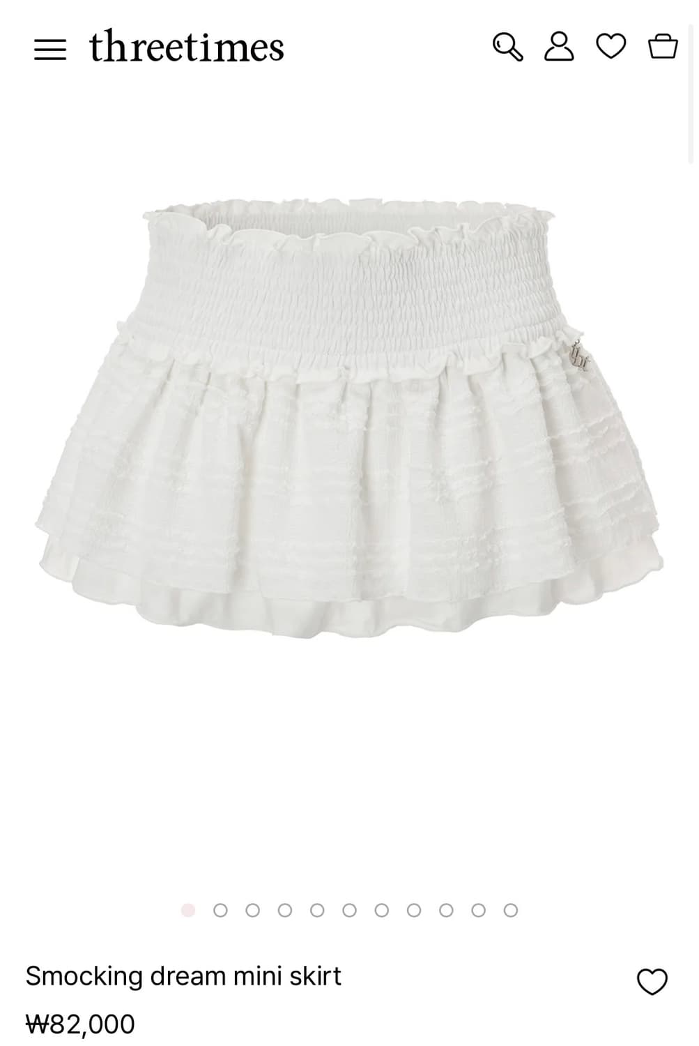 Threetimes smocking dream mini skirt 상품이미지1