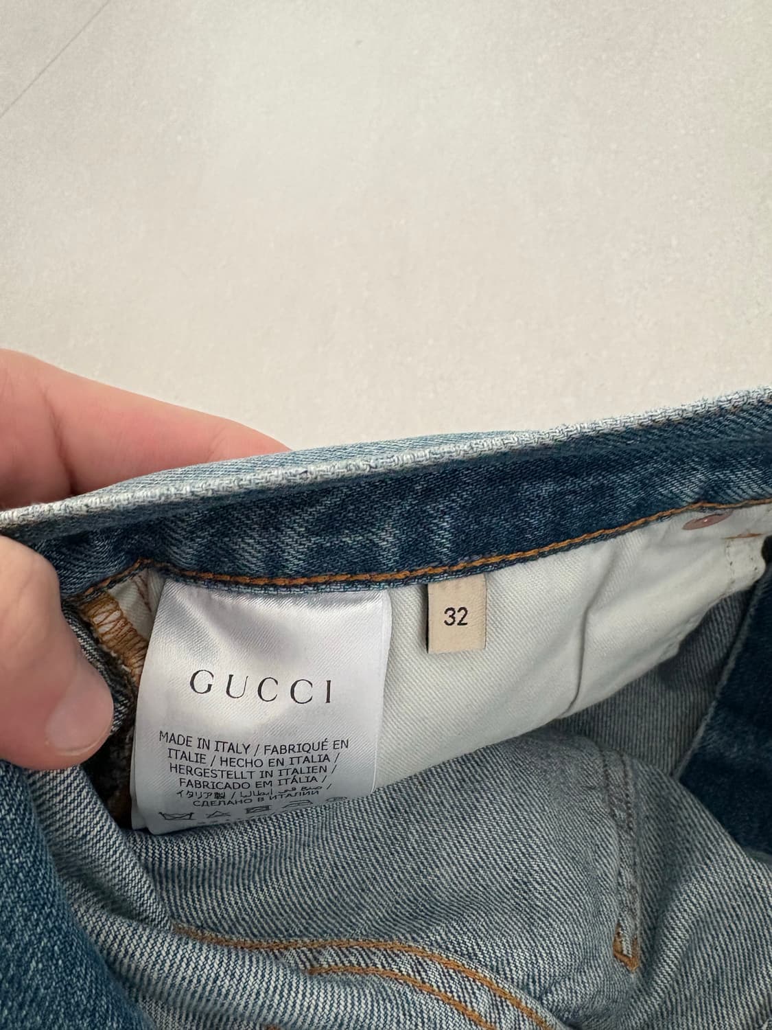 구찌 홀스빗 스트레이트 데님 상품이미지5