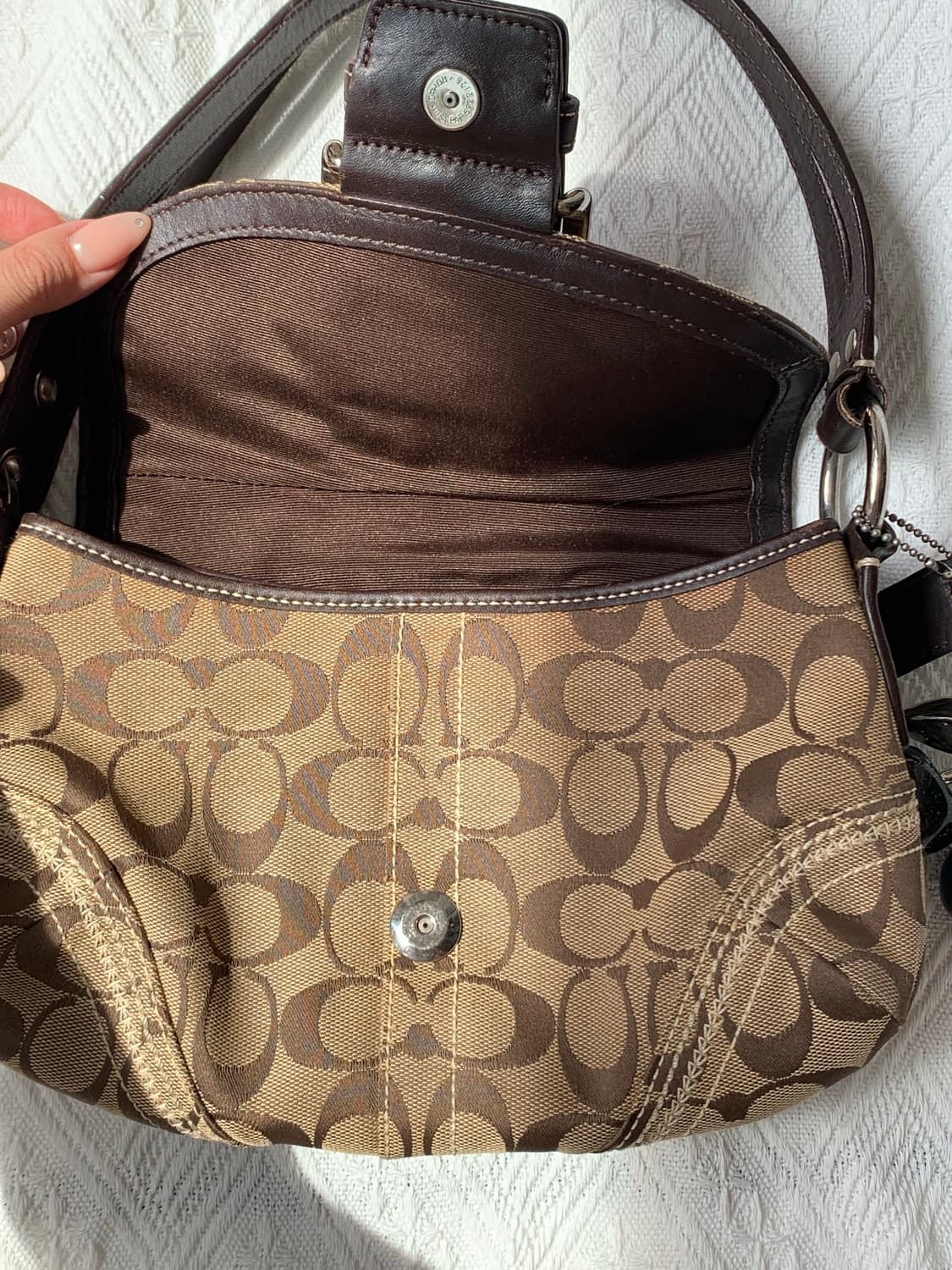 🤎👜 Coach 다크 브라운 미니 버클 숄더백 상품이미지4