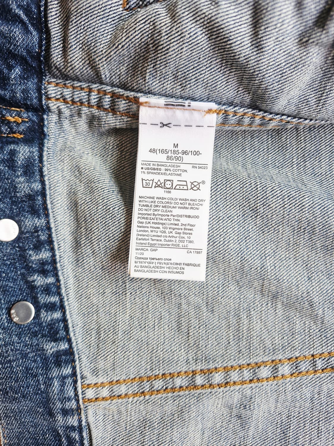 GAP 갭 데님자켓 M  상품이미지5