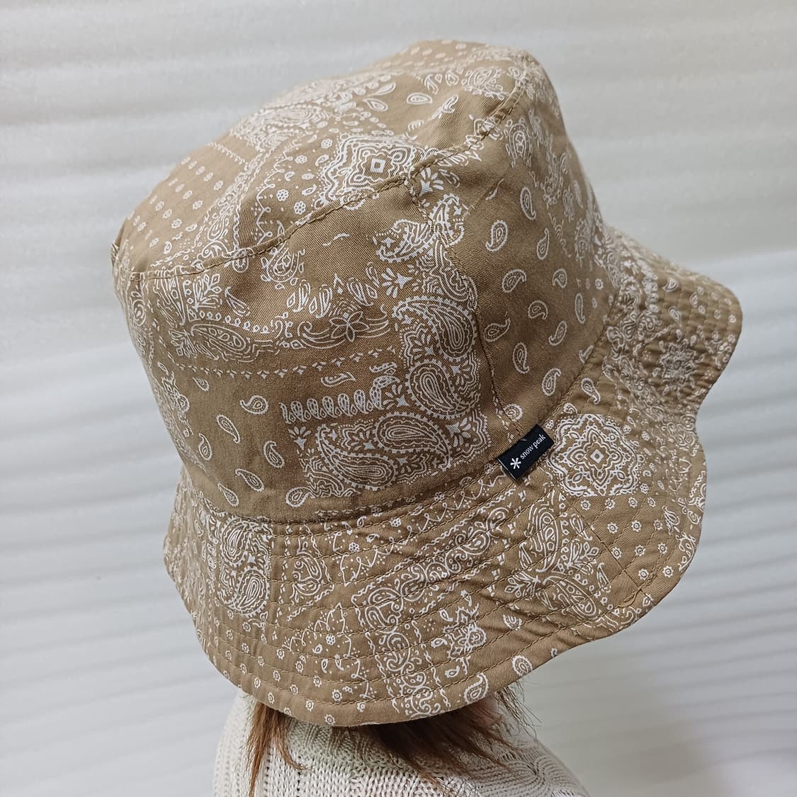 스노우피크 공용 리버서블 양면 버킷햇 벙거지 모자 베이지 사랑봉봉 상품이미지3