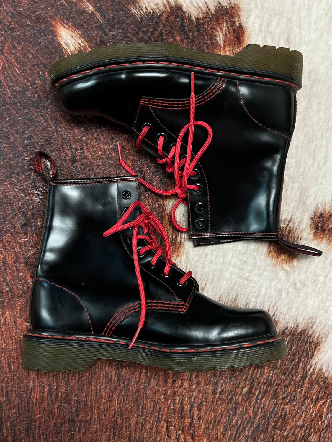 [235] 닥터마틴 1460 8홀 레드 스티치 워커  상품이미지3