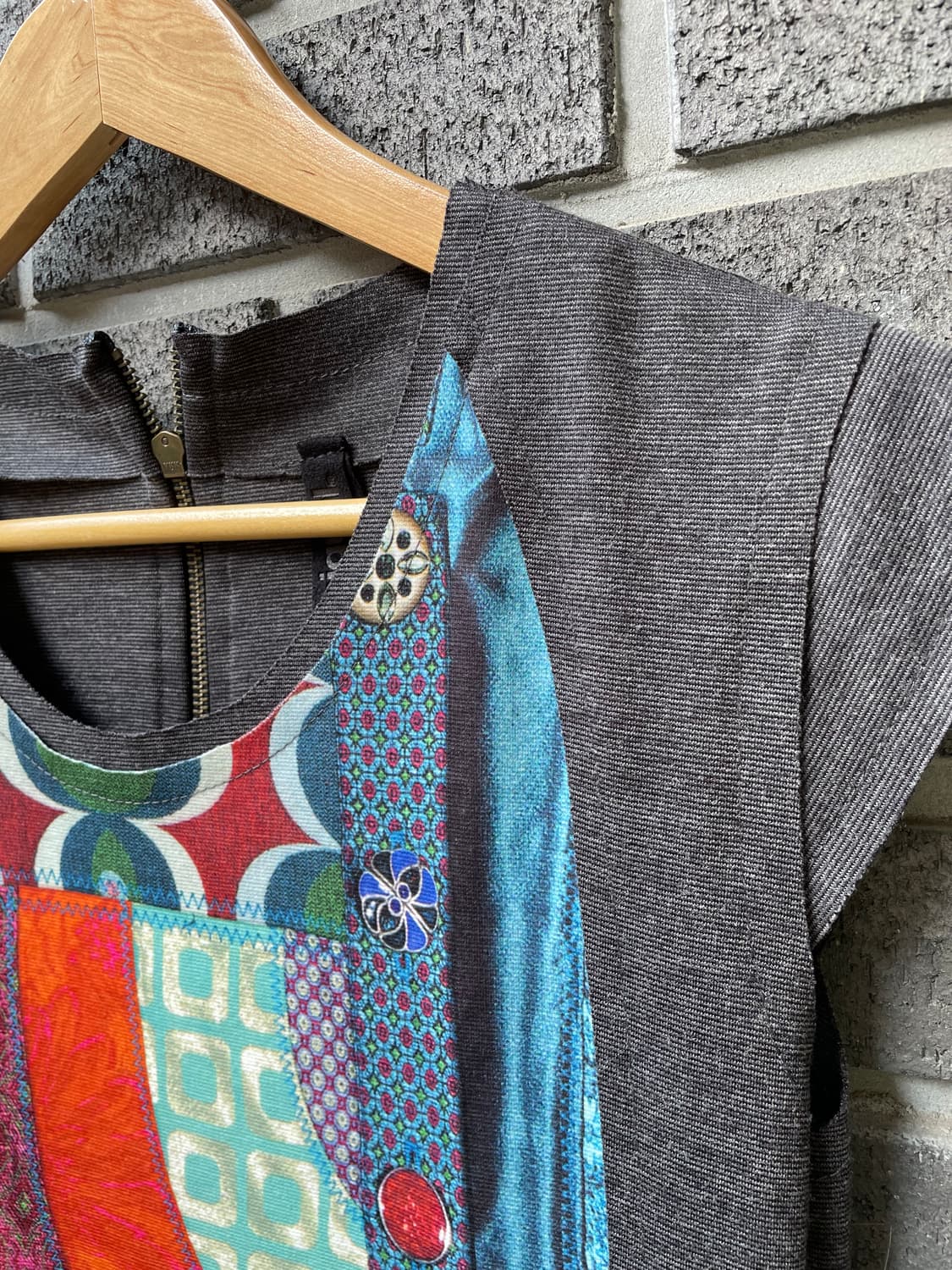 Desigual 그래픽 슬리브리스 원피스 상품이미지5