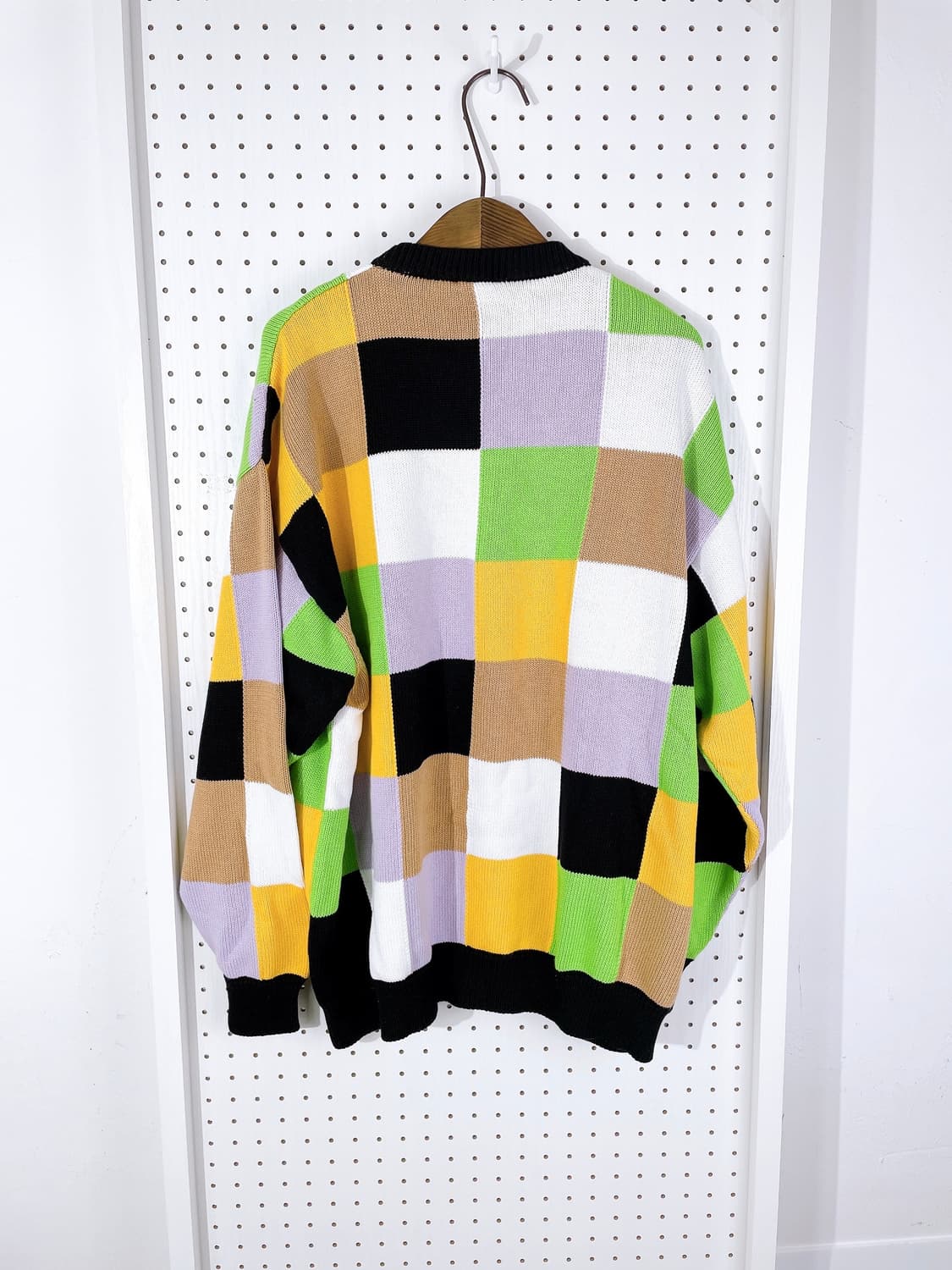 (정품/새상품) 조슈아 X 스마일 공용 컬러블럭 루즈핏 니트 상품이미지4