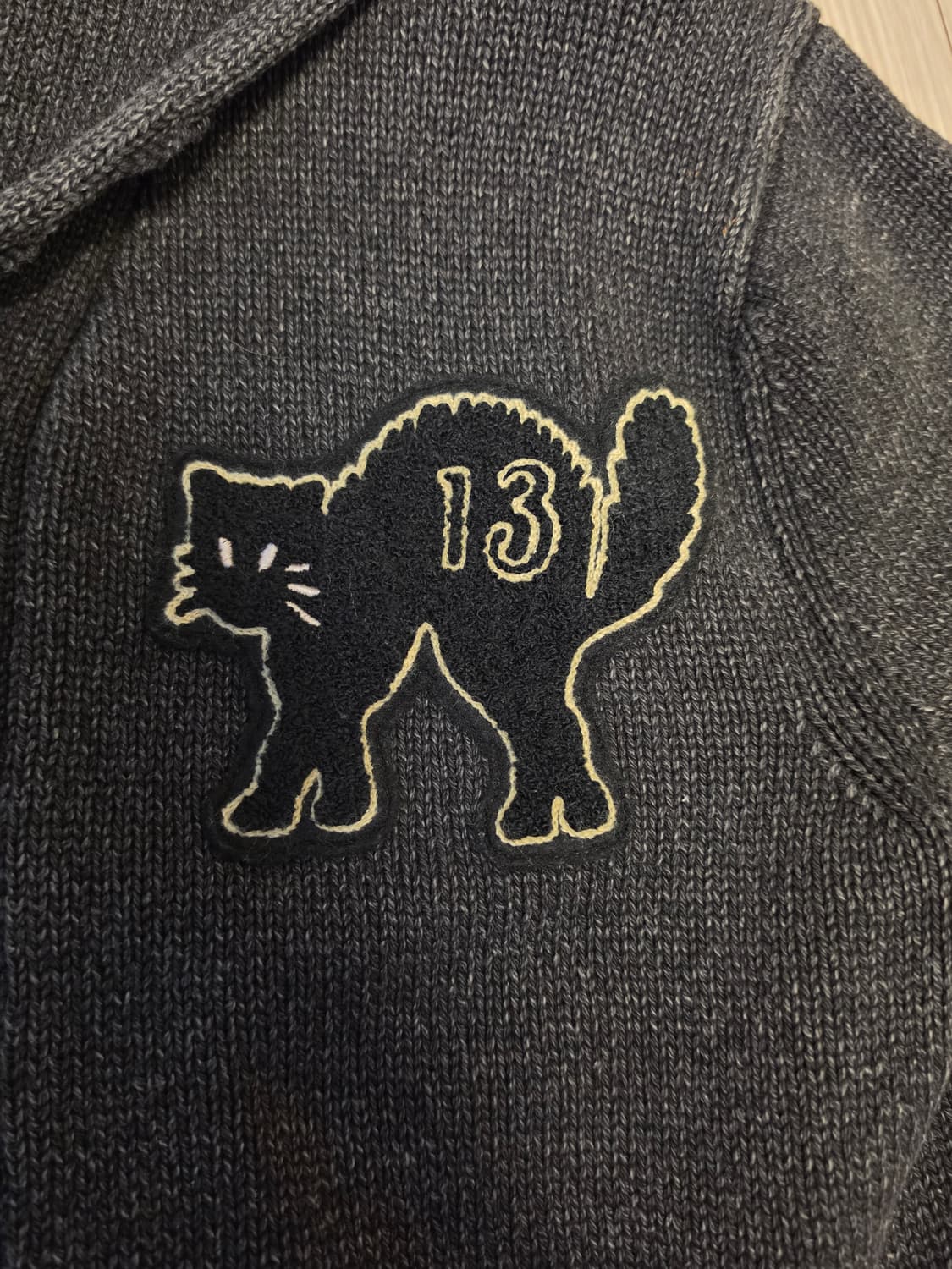 더블알엘 rrl 숄카라 가디건 근데 귀여운 고양이를 곁들인  L 상품이미지3