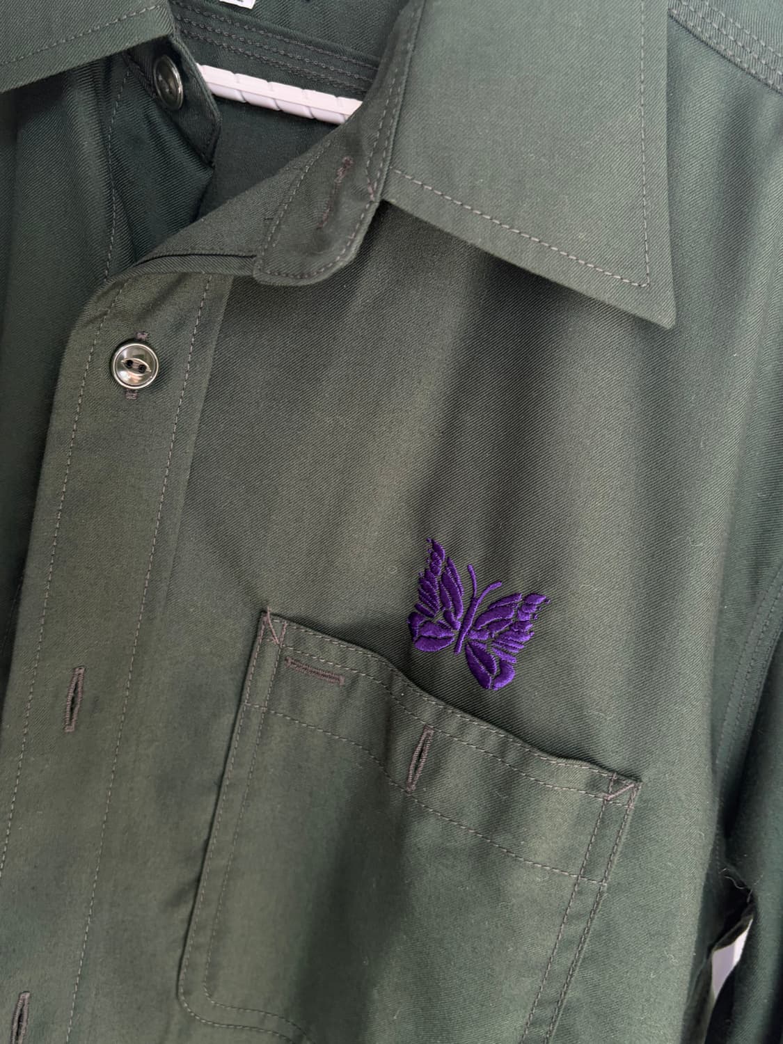 니들스 셔츠 다크그린 M 상품이미지1