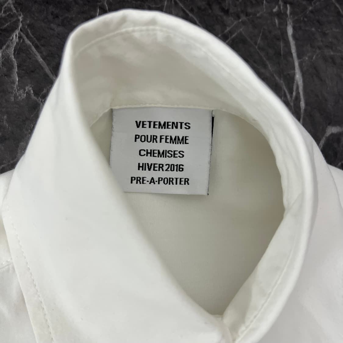 베트멍 루즈핏 버튼업 셔츠 화이트 상품이미지4