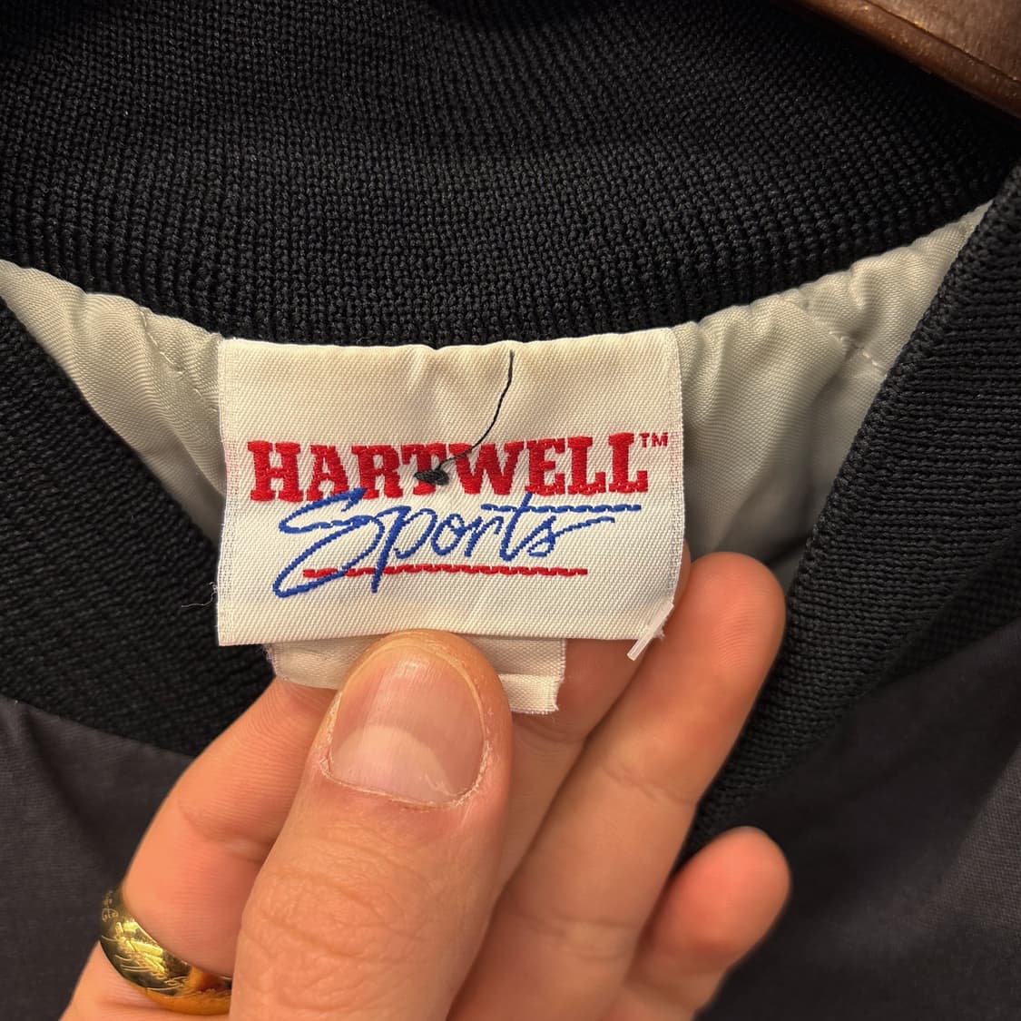 90s 하트웰 로스엔젤레스 씰패치 코튼 믹스 바시티 자켓 N782 상품이미지7