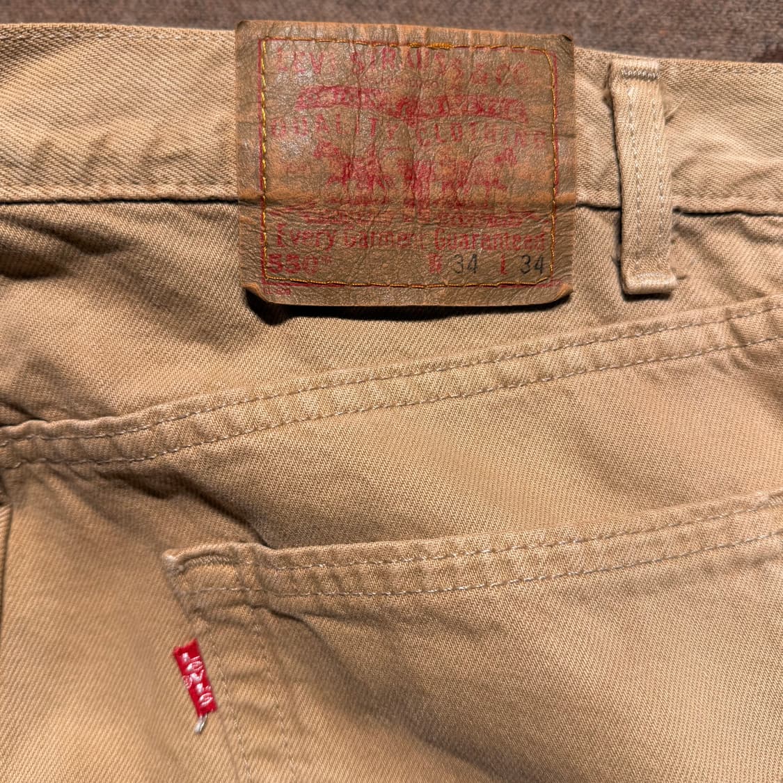 리바이스 USA 00s 550 베이지 데님 팬츠 34 샌안토니오 554 상품이미지6
