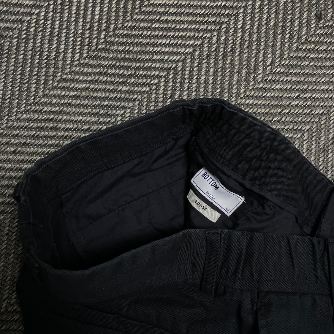 지오지아 코튼 루즈핏 미니멀 팬츠o 5111 상품이미지5