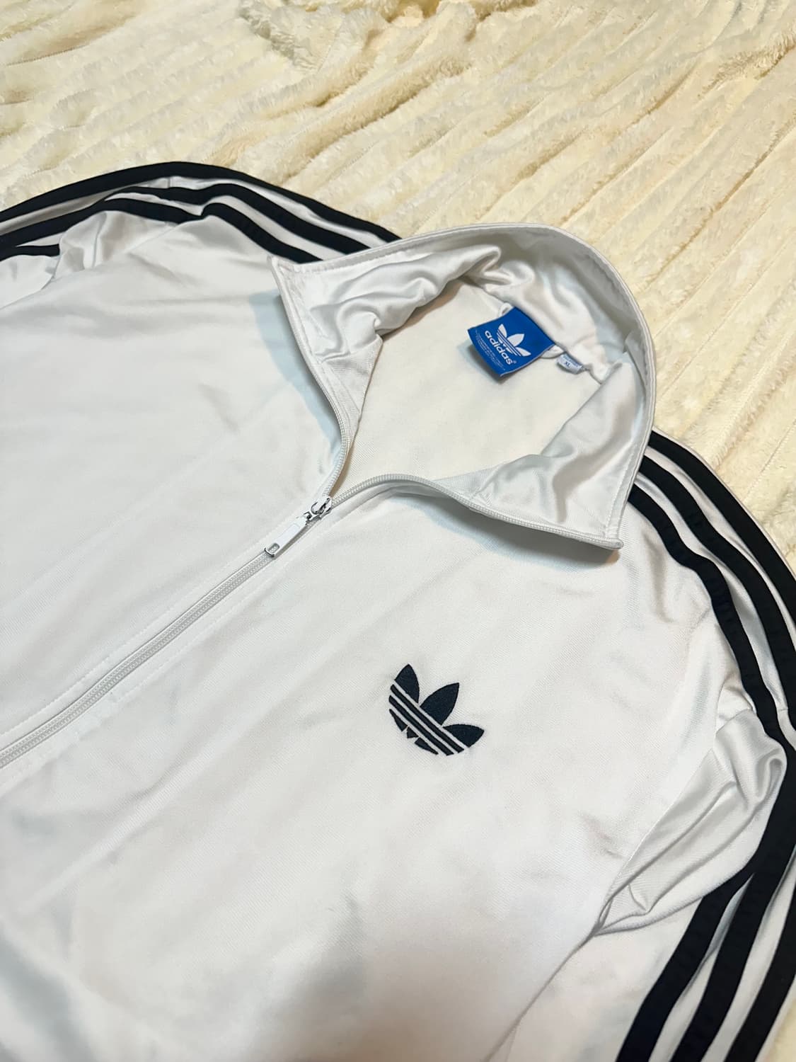 아디다스 져지 빈티지 구형 파이어버드 흰검 트랙탑 져지 상품이미지3