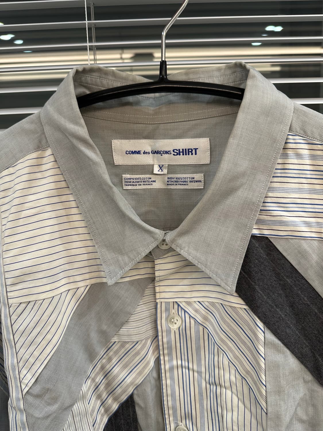 꼼데가르송 패치워크 셔츠 상품이미지3