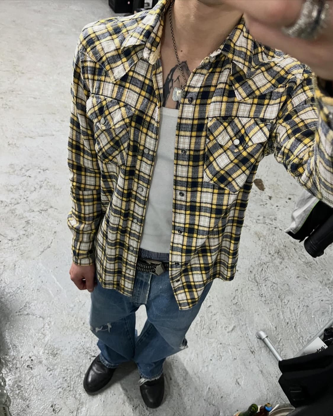 Flash Report western shirt 상품이미지1