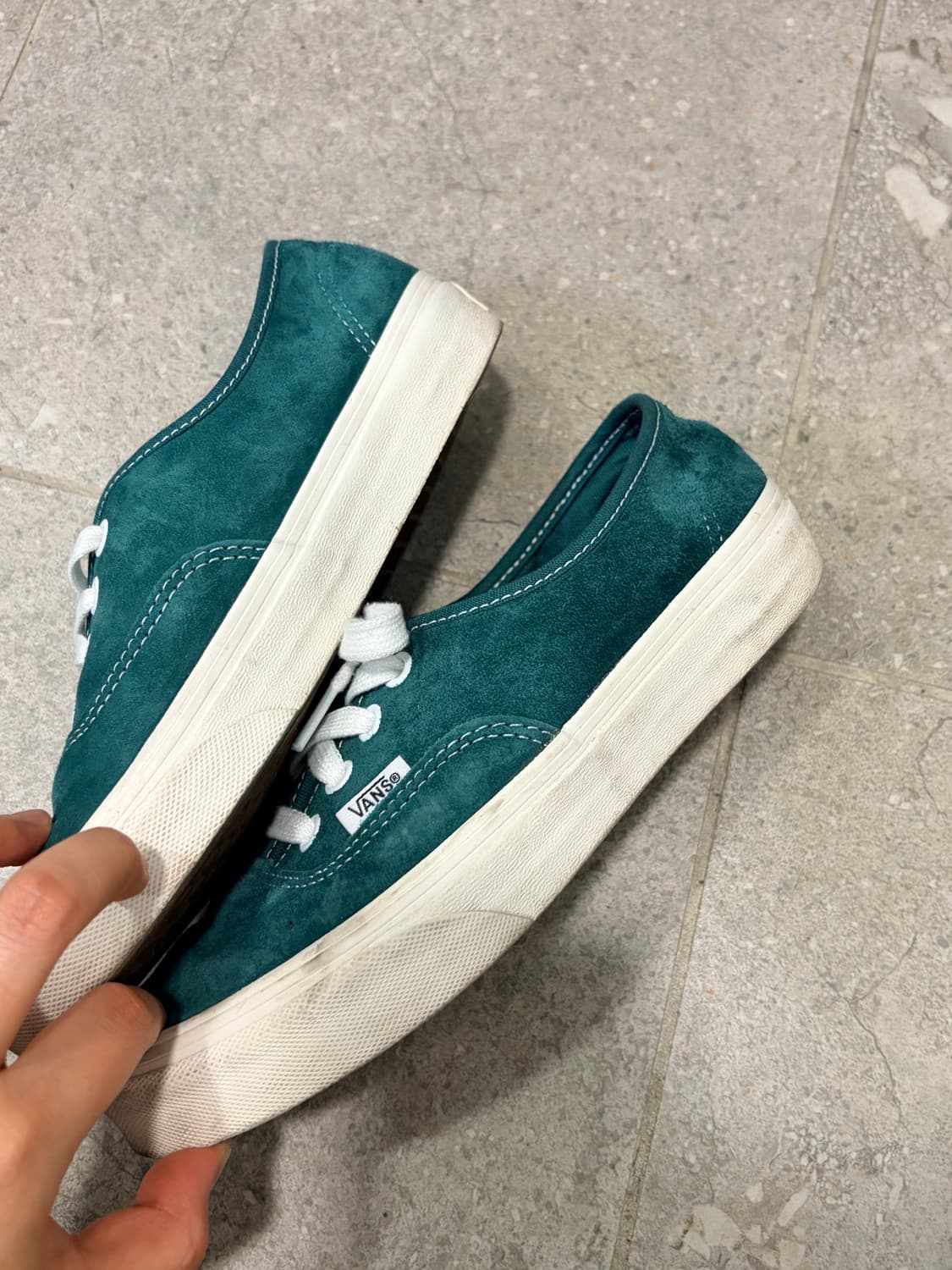 반스 어센틱 그린 스웨이드 225 상품이미지4