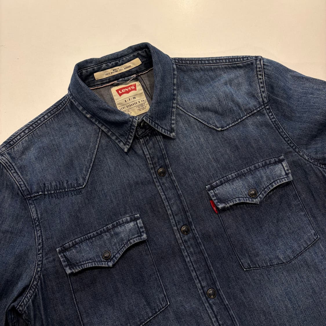 [S] 리바이스 모던핏 데님 웨스턴 셔츠 청남방 D816 상품이미지3