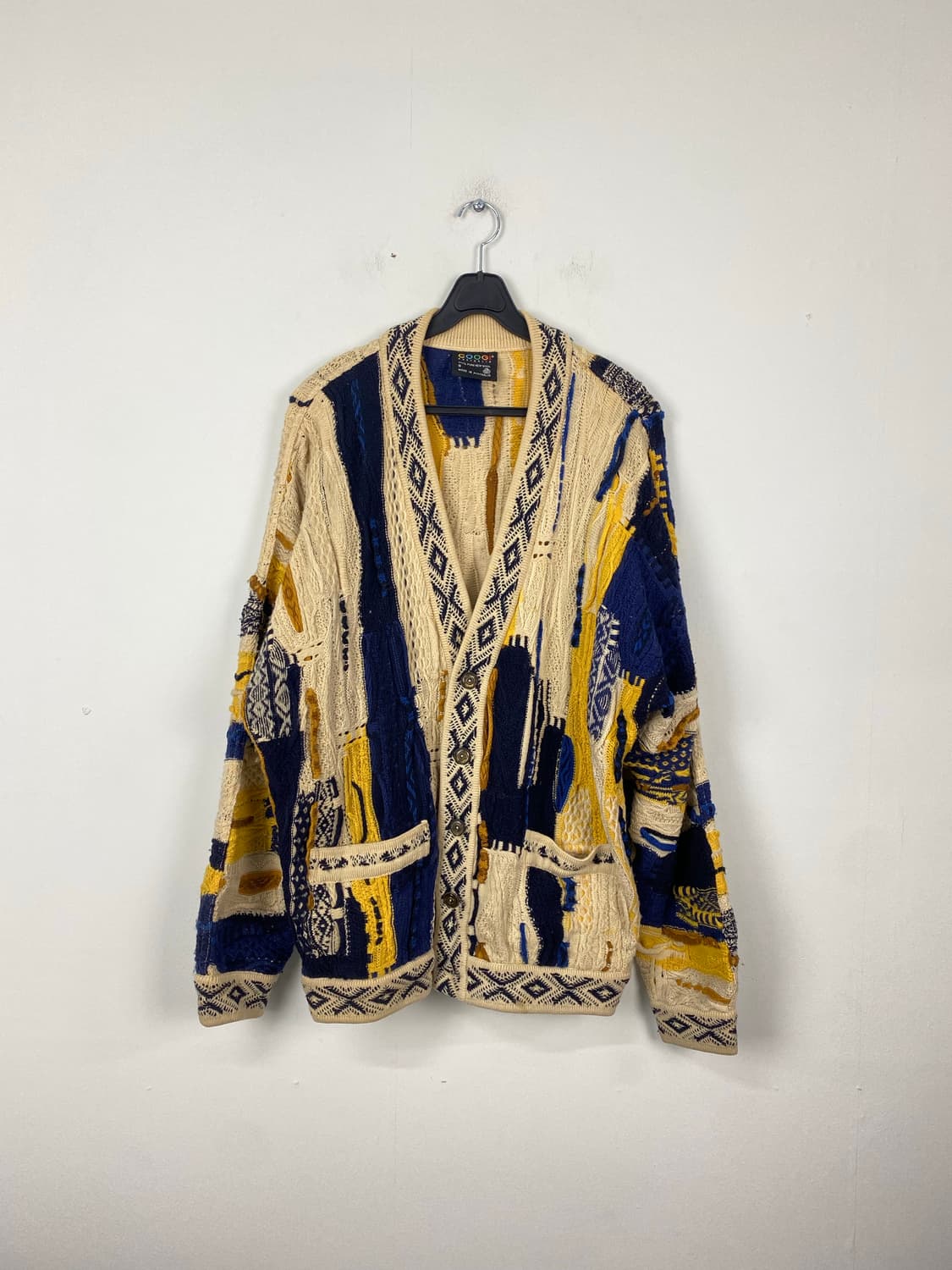 쿠지 COOGI 케이블 울 니트 가디건 S <273> 상품이미지1