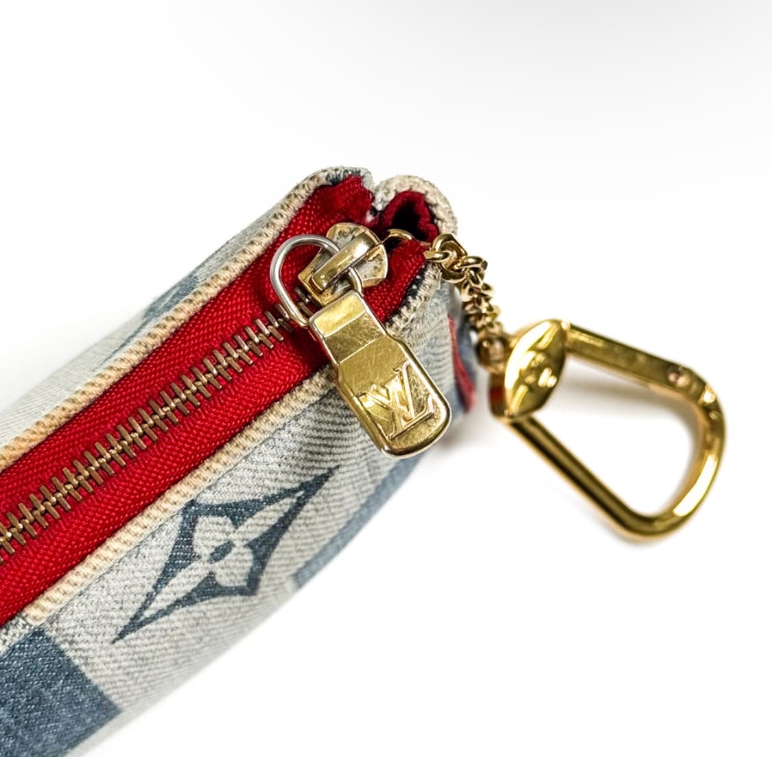 [OS] 루이비통 모노그램 데님 포쉐트 키링 코인퍼스 파우치 마이크로 상품이미지7