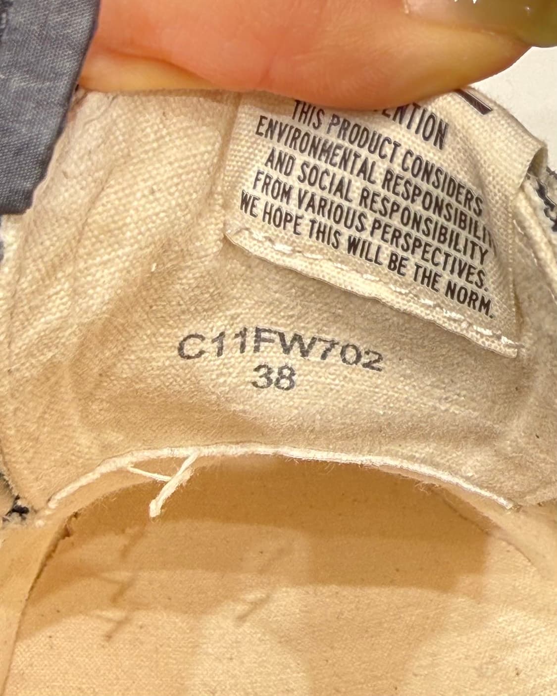 미하라 야스히로 x 주카 제너럴 스케일 데님 스니커즈 상품이미지9