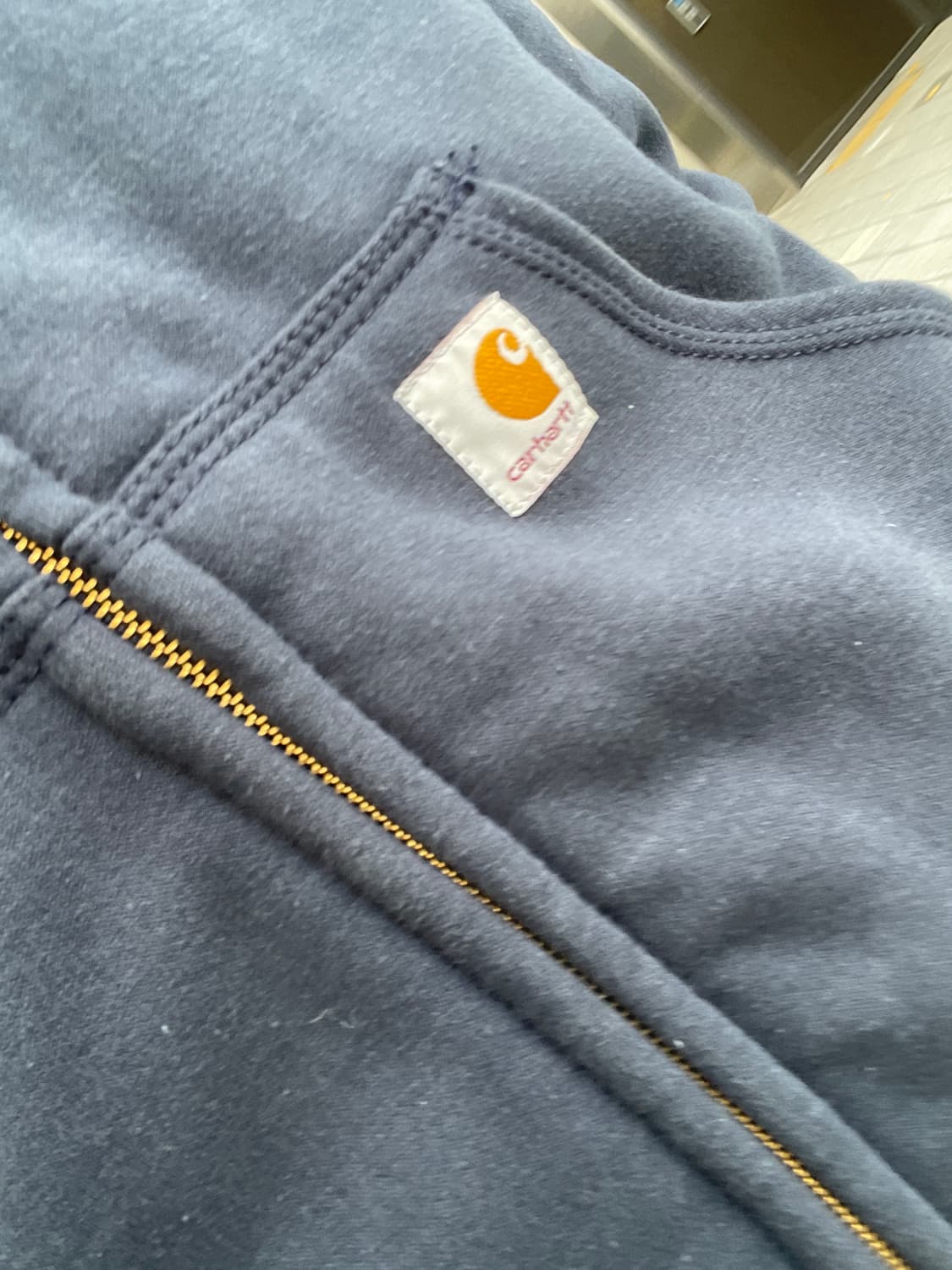 칼하트 써멀 후드집업 네이비 상품이미지2