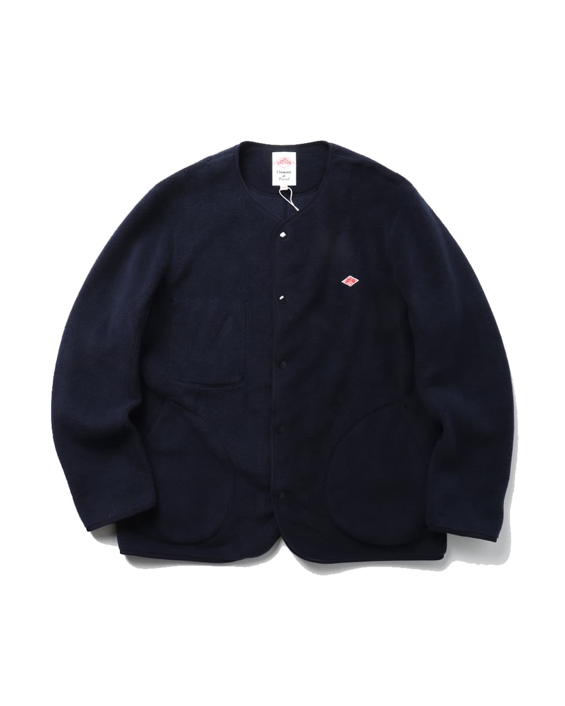DANTON × BEAMS Fleece Collarless Jacket 상품이미지1