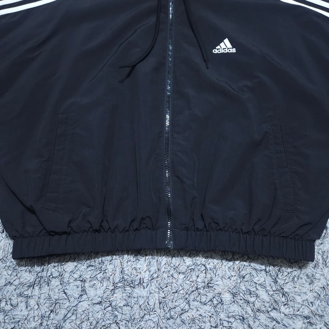 아디다스) L 여자 3S 크우븐자켓 윈드브레이커 / 왕눈이샵 상품이미지5